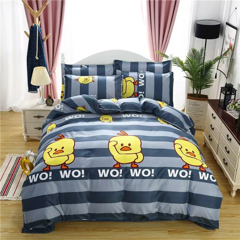Bedding Pillowcase-Piece Quilt Cover Bed Four Piece Set