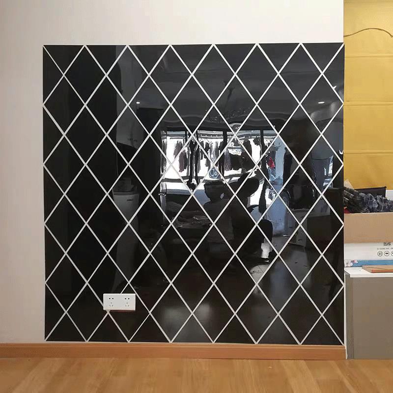 Acrylic 3D Stereo Mirror Wall Sticker Self-adhesive Creative Living Room