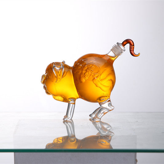 Zodiac Transparent Thickened Glass Wine Bottle