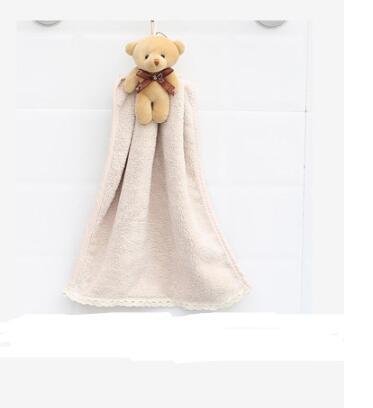 Coral Velvet Dish Towel Bathroom Hanging Absorbent Towel