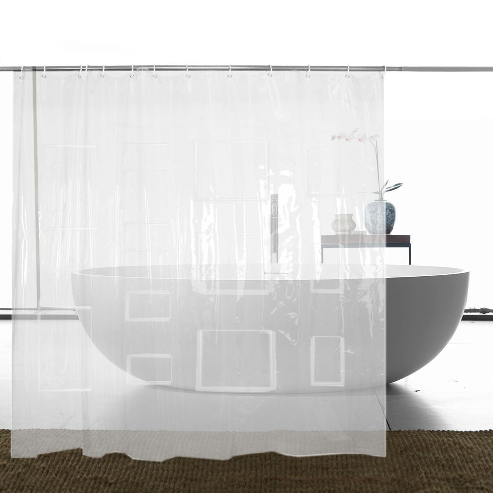 Multifunctional Transparent Pocket Shower Curtain