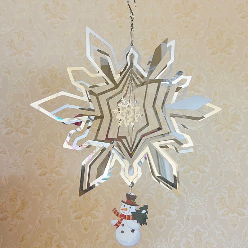 Snowflake Wind Turn 3D 3D Dynamic Garden