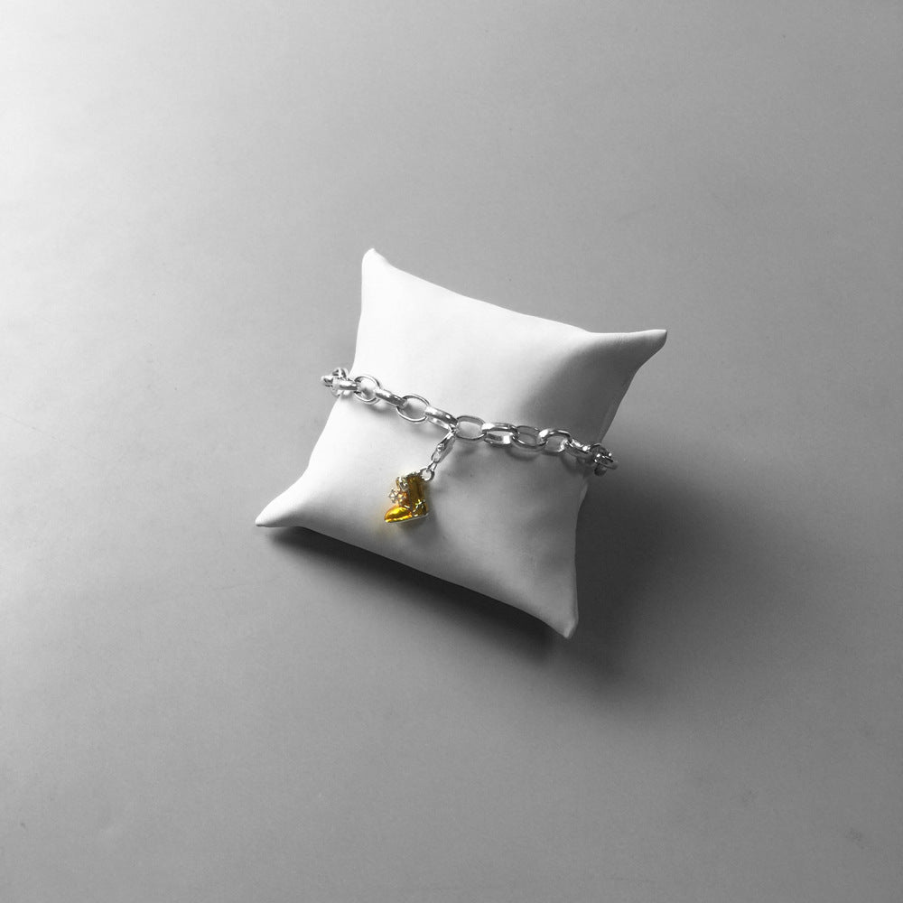 Yellow Boots Pendant Jewelry 925 Jewelry Matching Bracelet Necklace