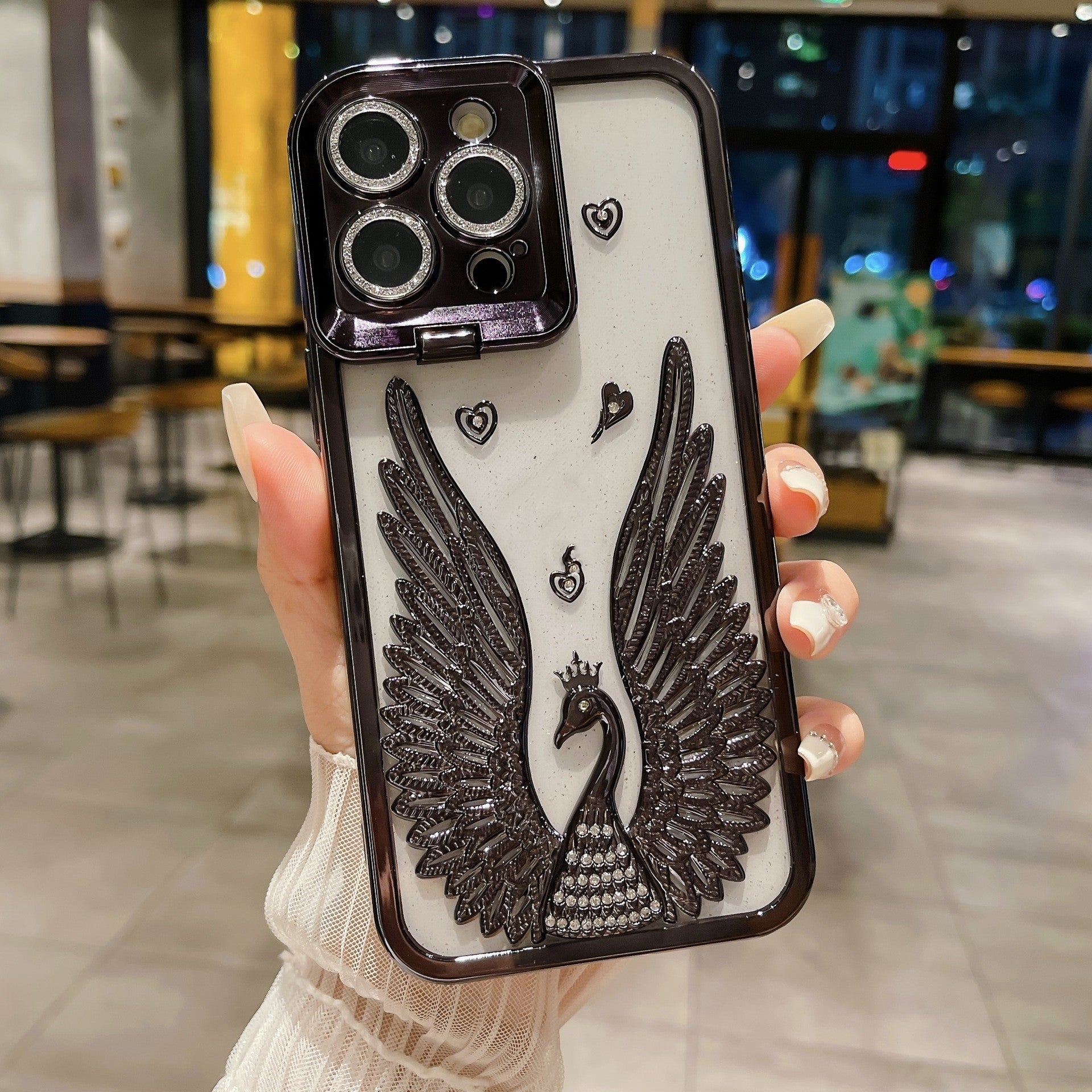 Angel Wing Frame Bracket Electroplating Three-Dimensional Phone Case