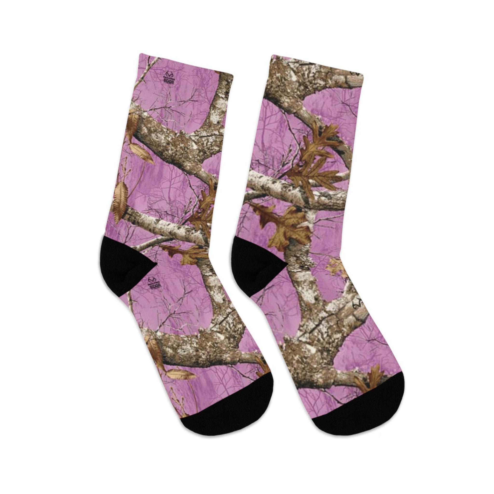 Pink Camo Recycled Poly Socks