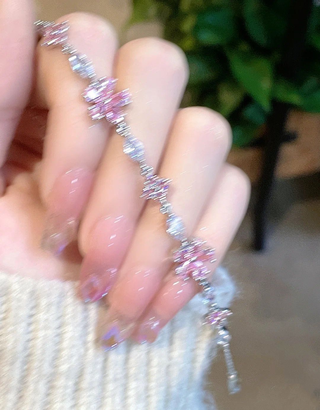 Women's Cherry Blossom Crystal Bracelet