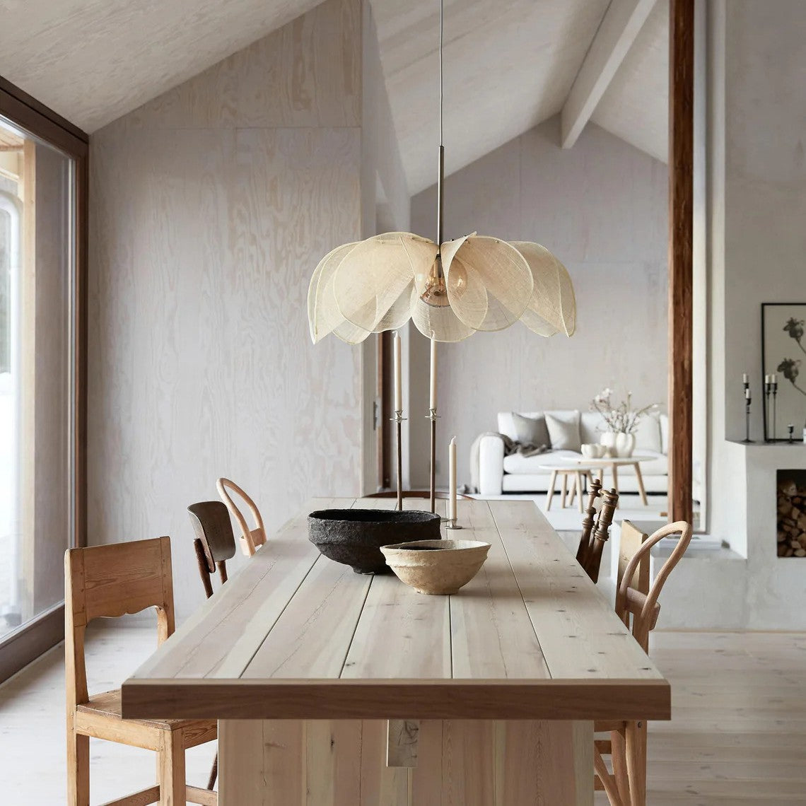 French Candle Silent Cream Chandelier