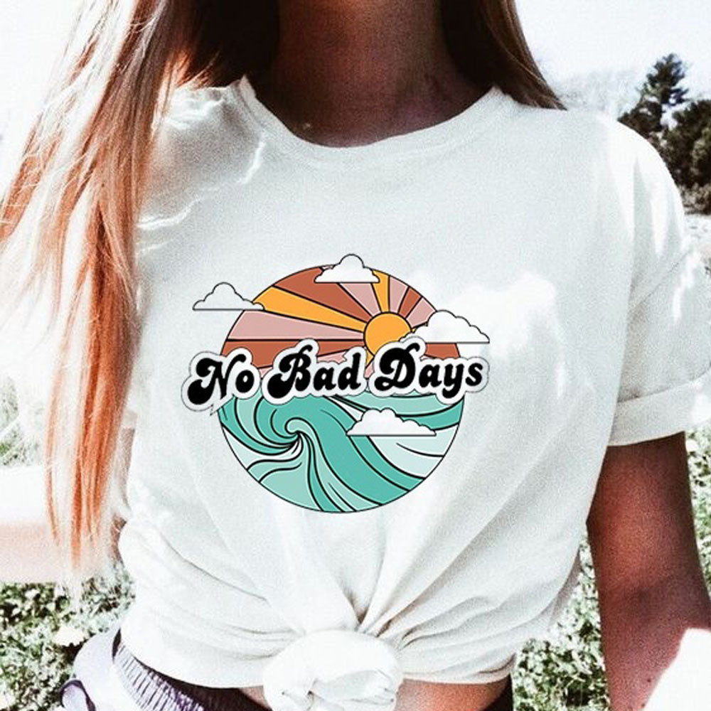 Cartoon Printed Short Sleeve