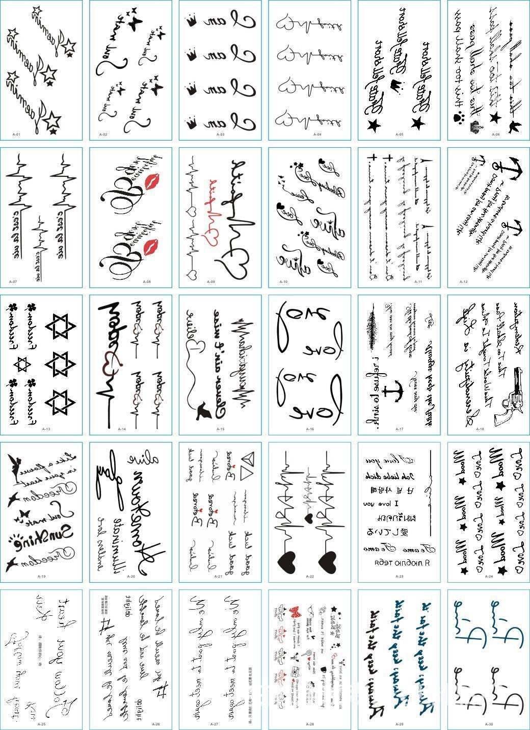 Fashion Flower Arm Stickers Tattoo Stickers