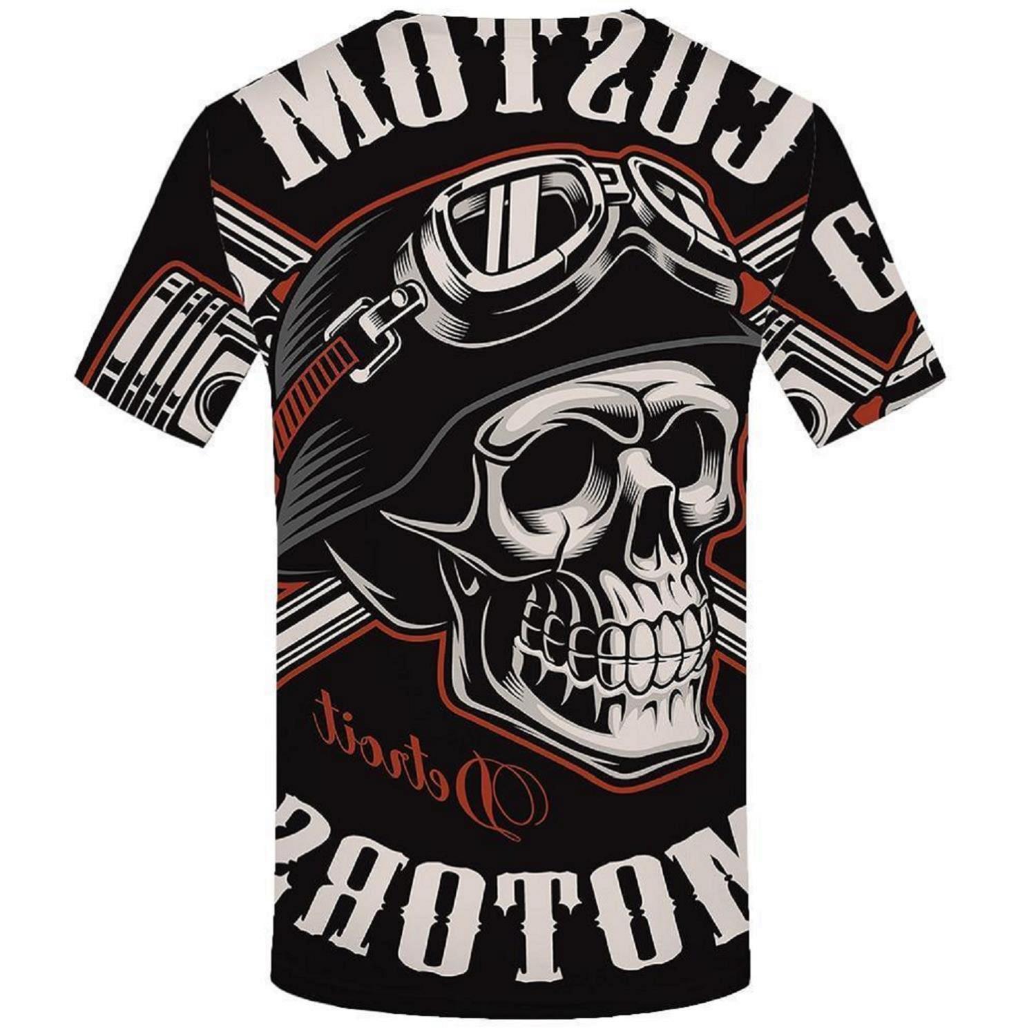 Men and Women Digital 3D Printing Short Sleeve
