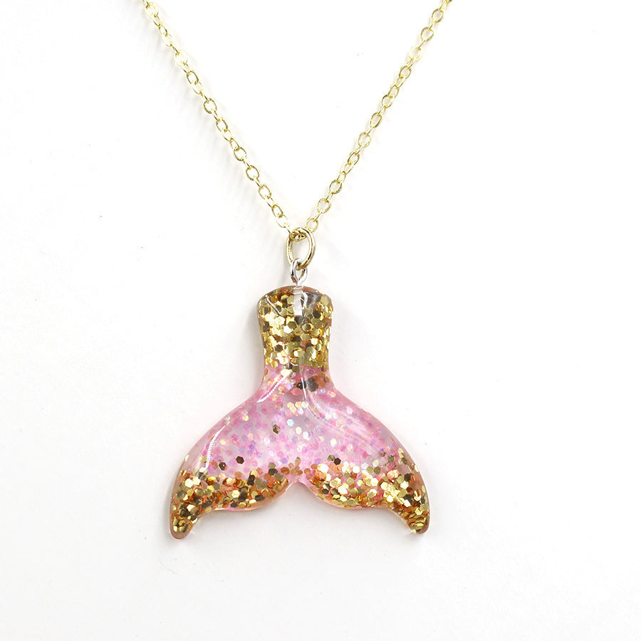 Mermaid Sequined Fishtail Necklace