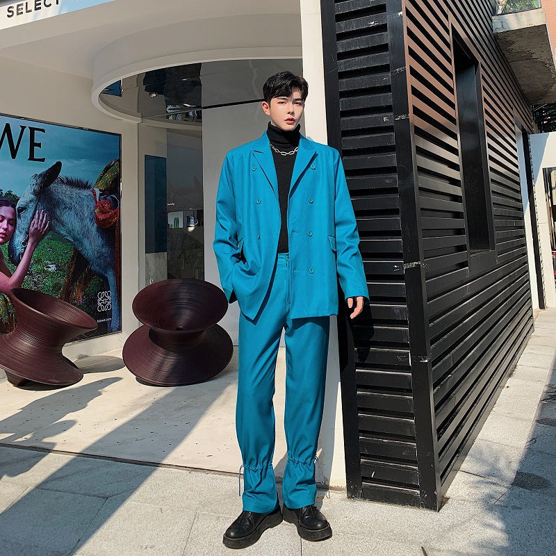 Peacock Blue Suit