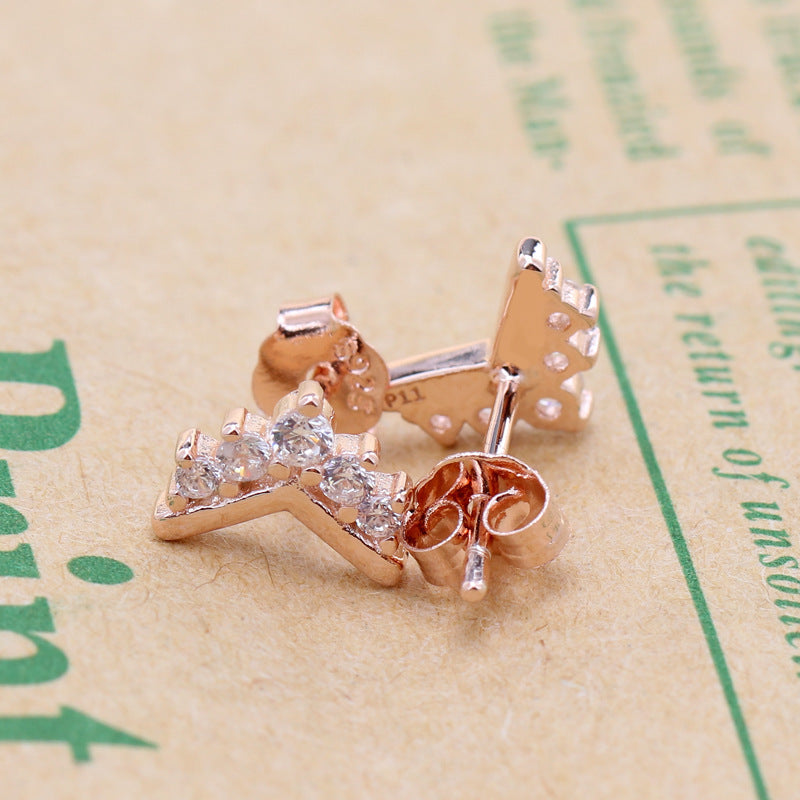 Creative Crown Ear Studs