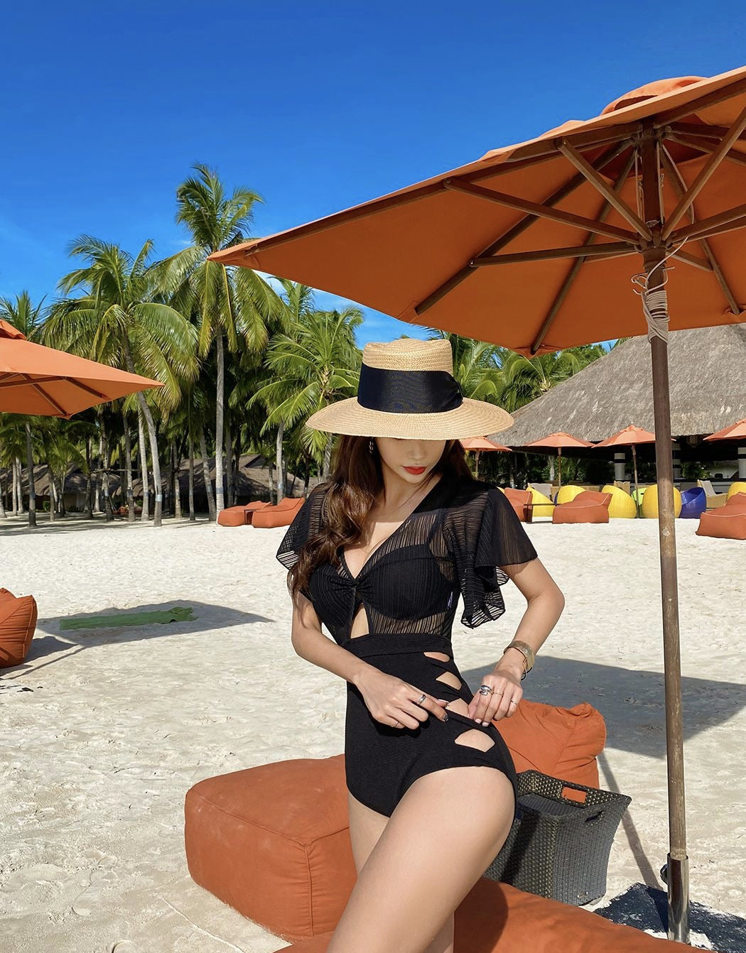 High Waist Hot Spring Swimsuit