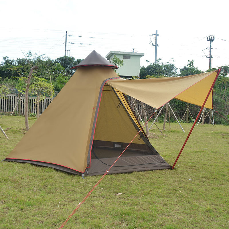 Factory Direct Indian Tent Outdoor Wind Type Camping Tent Awning Camping Tower New Account
