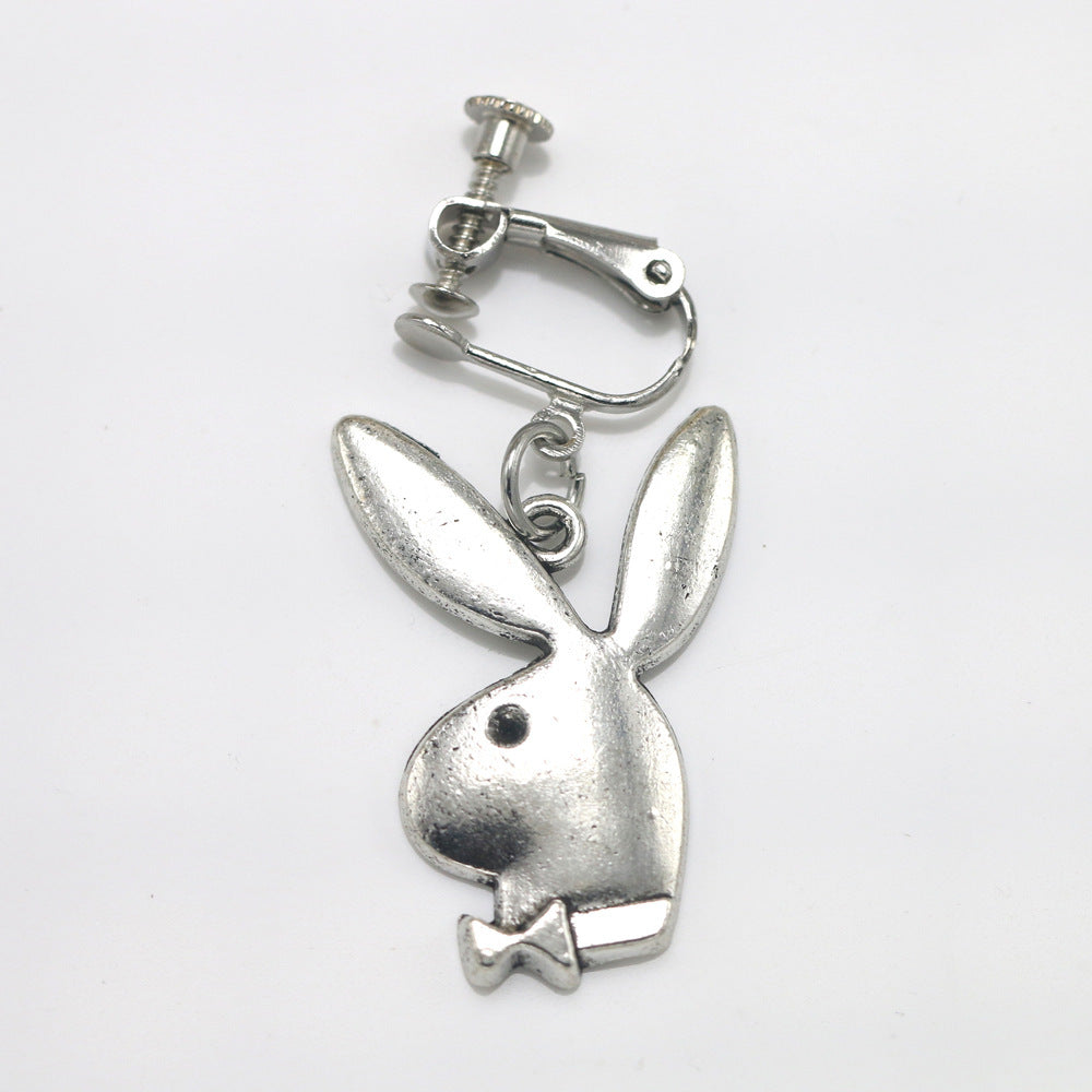 Alloy Silver Rabbit Earrings