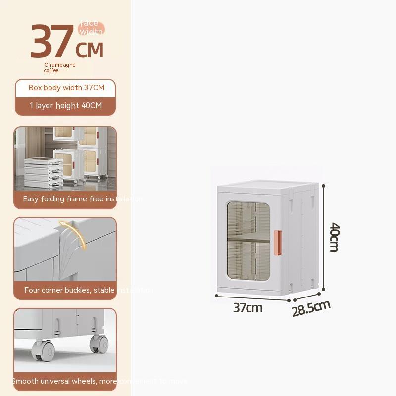 Toilet Floor-to-Ceiling Folding Storage Cabinet Bathroom Waterproof Locker
