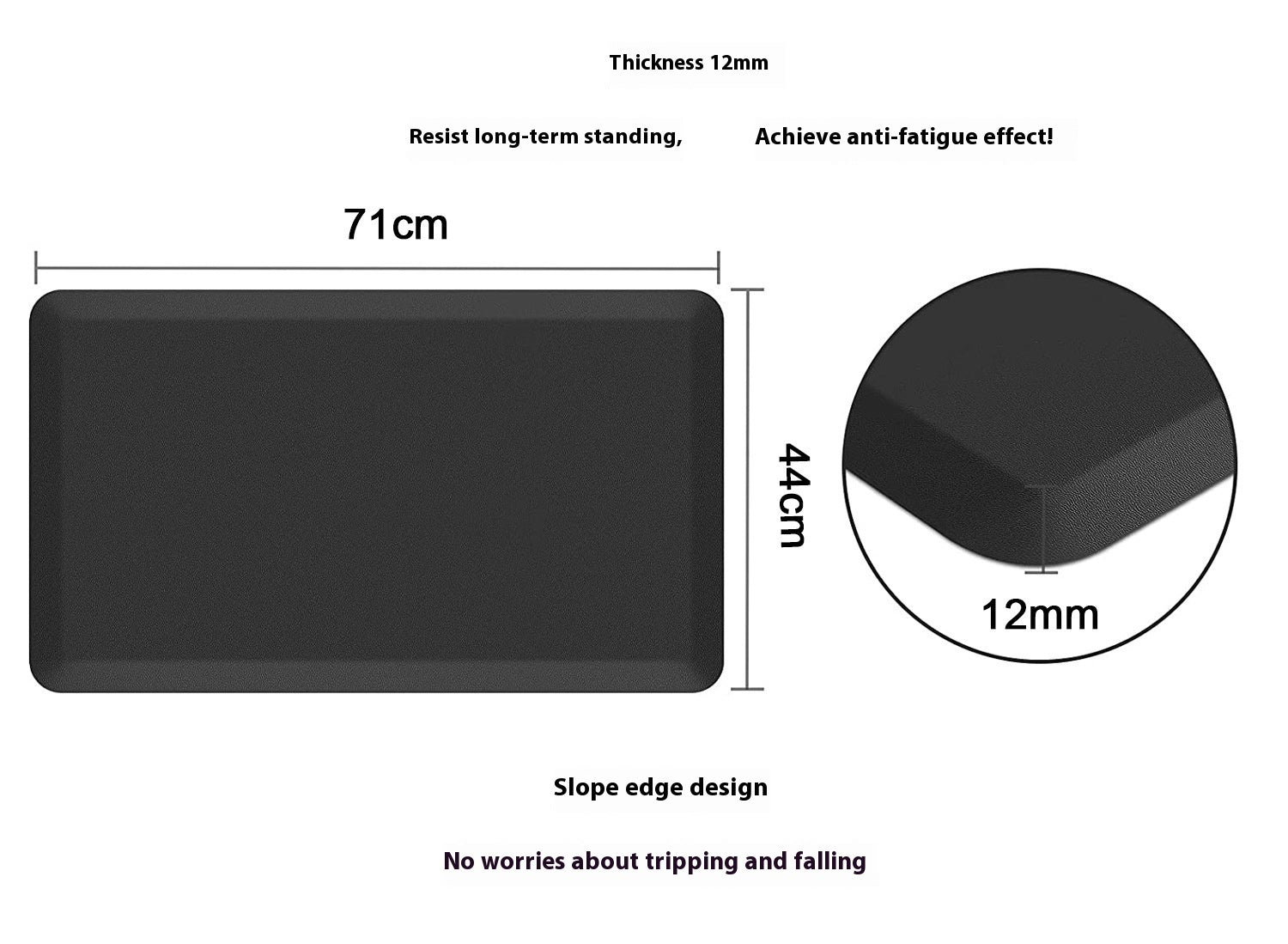 Household Kitchen Waterproof Non-Slip Floor Mat