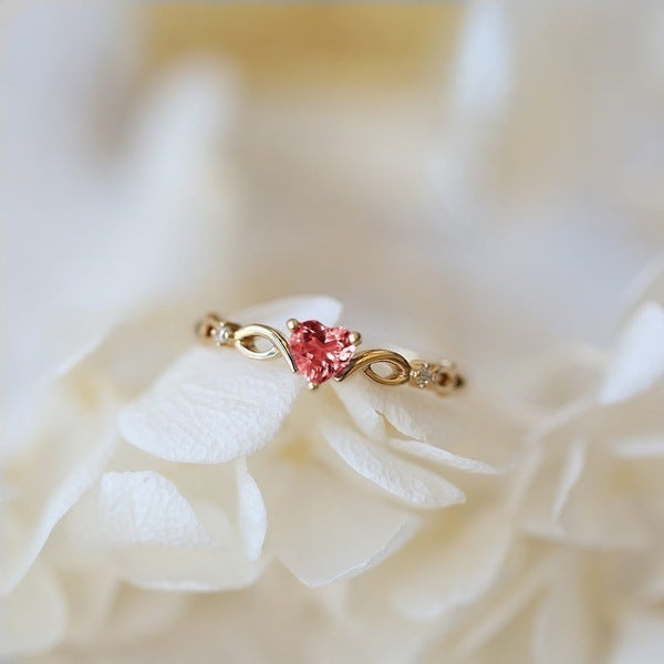 Heart-Shaped Diamond Ring