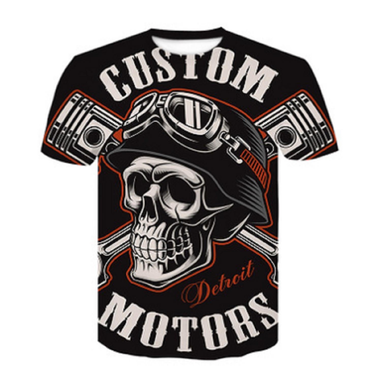Men and Women Digital 3D Printing Short Sleeve