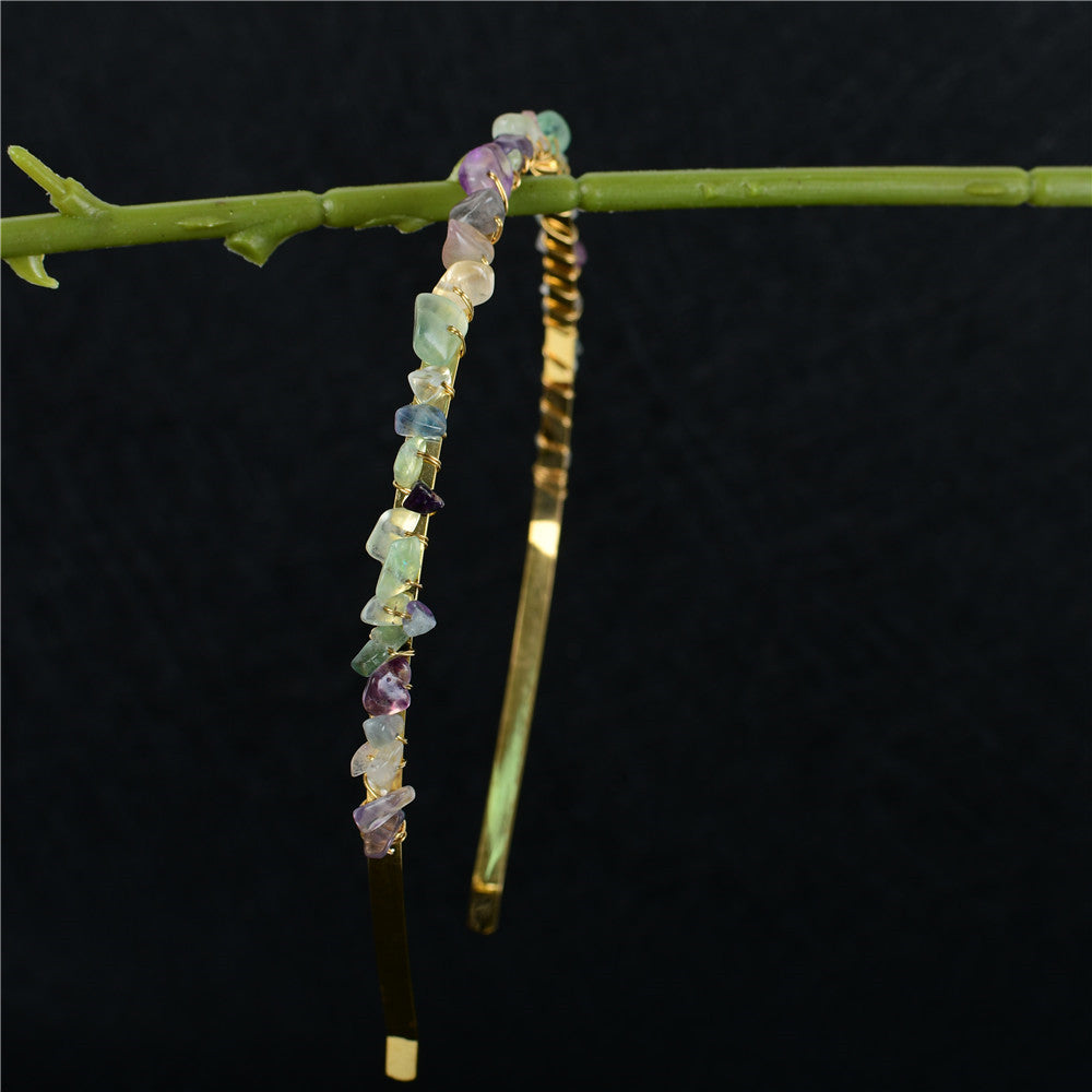 Crystal Amethyst Bridal Hair Comb Headband