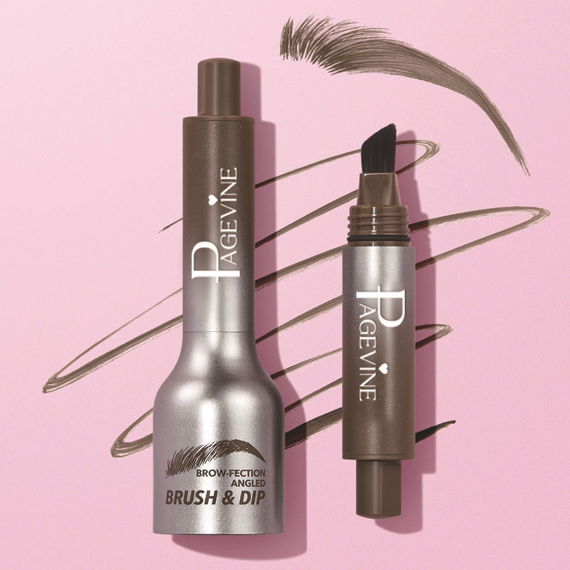 Brow Cream Big Brush Eyebrow Hairline Multi-Purpose Not Smudge Press Wild Eyebrow Pencil