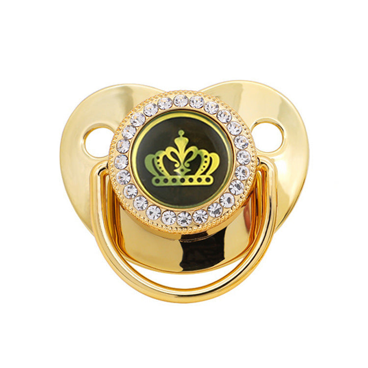 Black Epoxy Crown Pacifier