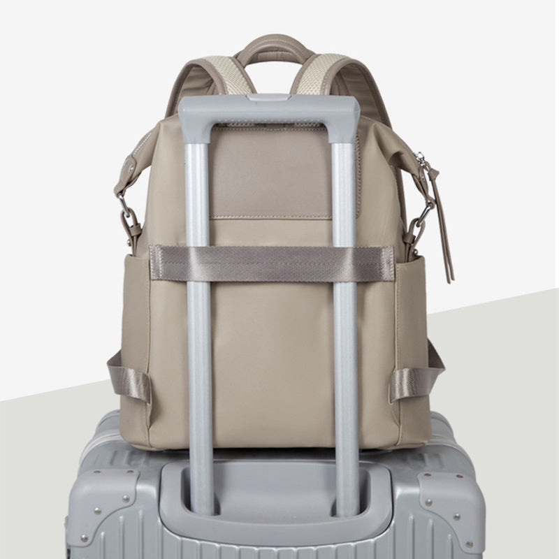 Women's Casual Backpack With Hand-Hold Design Lightweight And Waterproof Commuting Travel Computer Bag Large Capacity Handbag