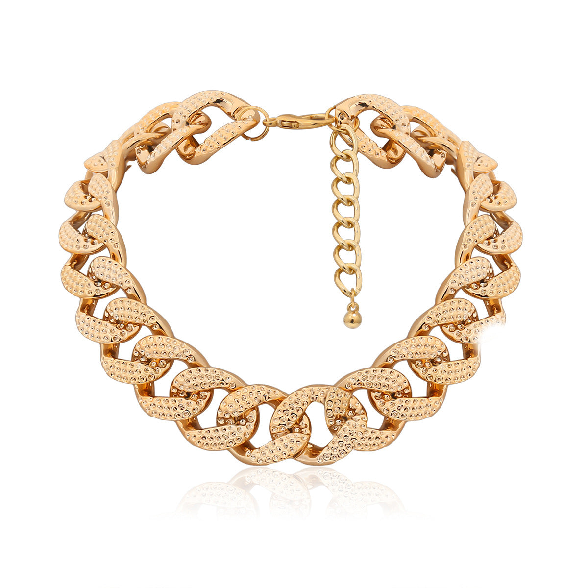 Metal Exaggerated Hemp Rough Chain Necklace
