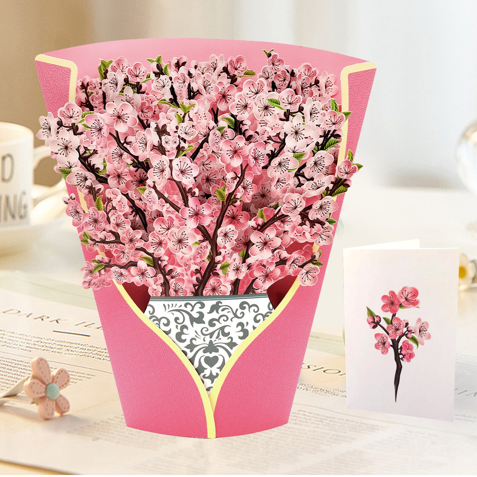 3D Three-Dimensional Flower Bridal Bouquet Teacher's Day Paper Carving Crafts