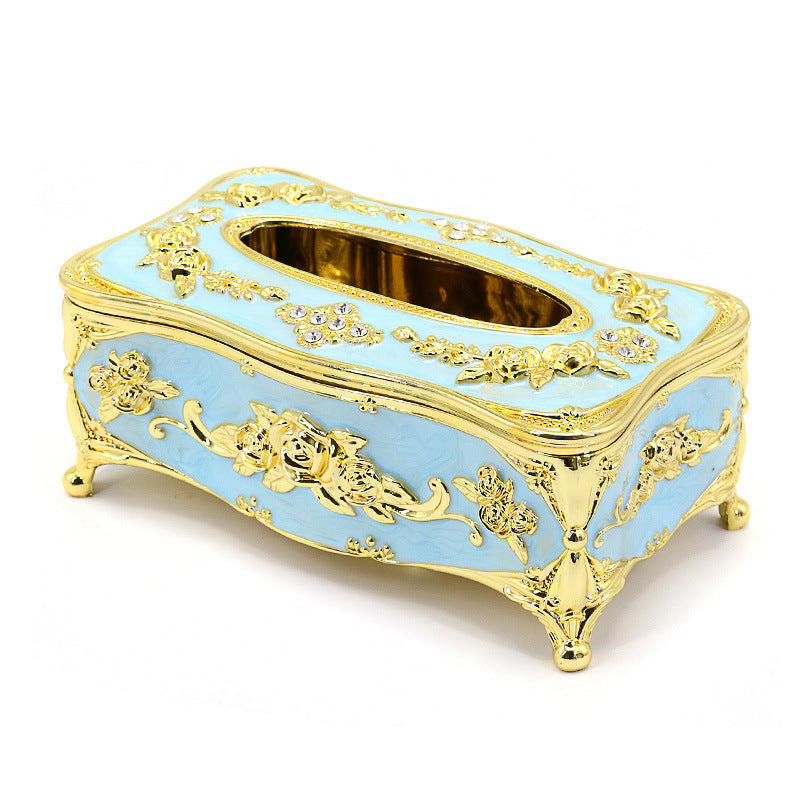 High-end Tissue Box Living Room Home European Coffee Table Ornaments