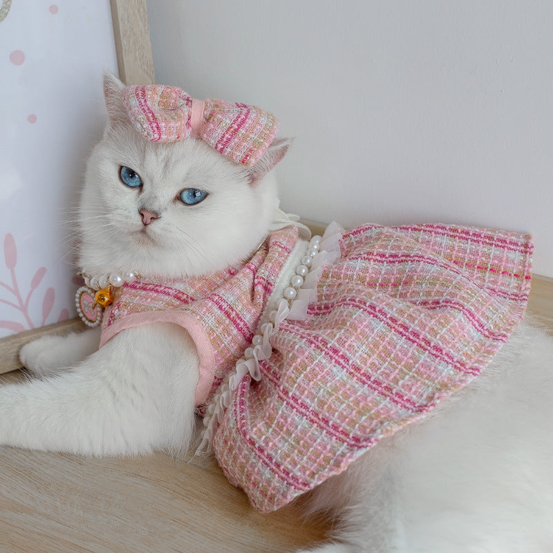 Pet Skirt Cat Fashion Cute Dress