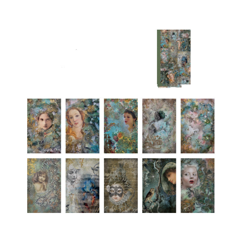 Baroque Palace Art Material Paper Retro Handbook