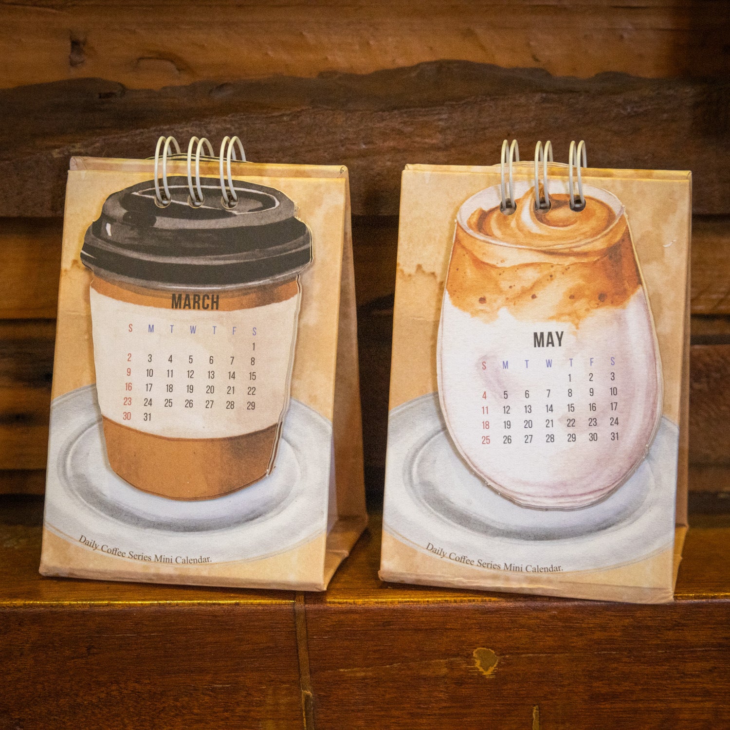 Coffee Coffee Mini Small Desk Calendar Per Day