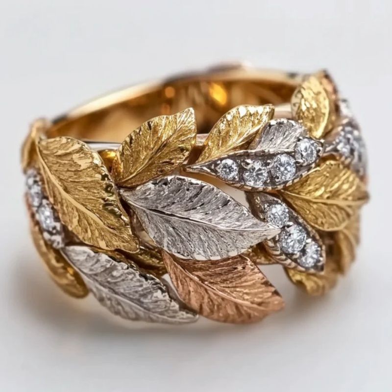 Colorful Gold Diamond Light Luxury High-End Jewelry
