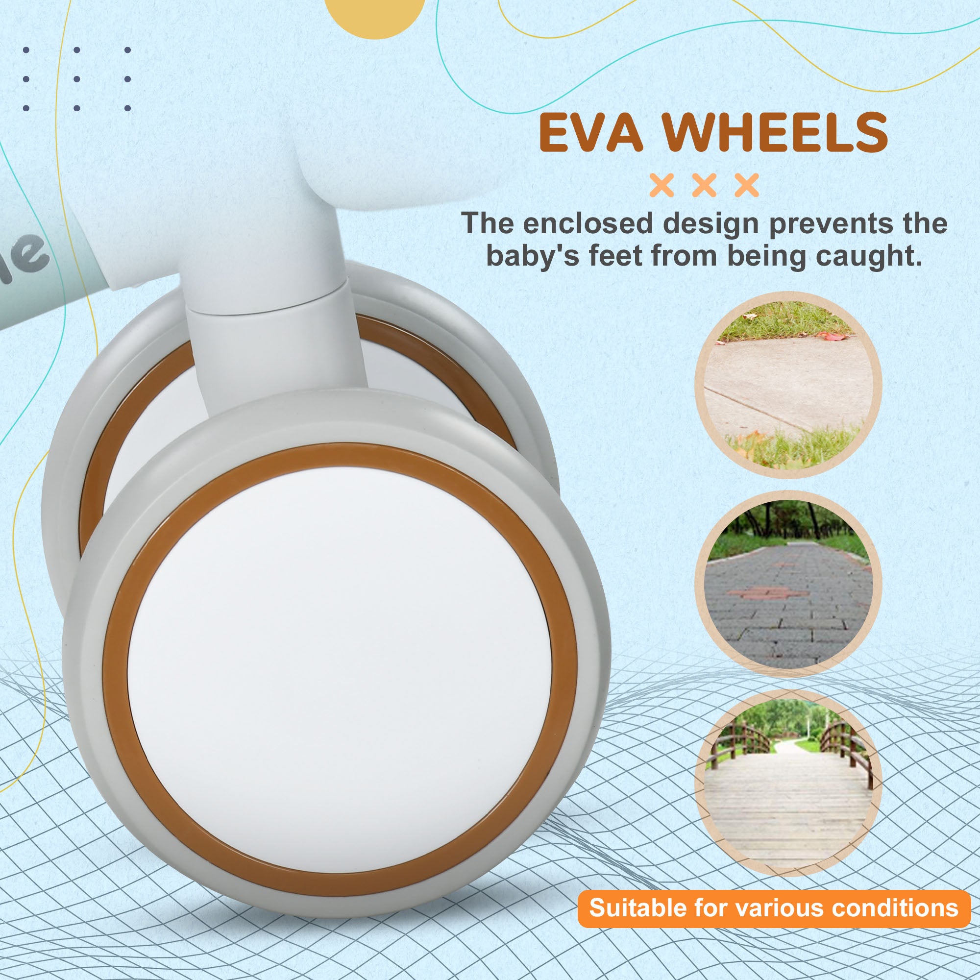 Balance Bike for Toddlers 1-3 Years with Adjustable Seat