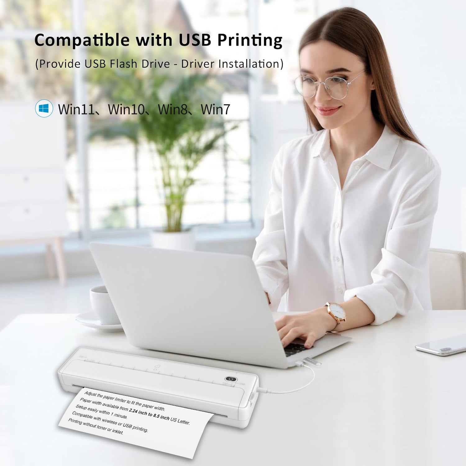 Cross-Border A4 Printer Bluetooth Connection Wireless Mobile Phone Computer Office Home Portable Tattoo Printer