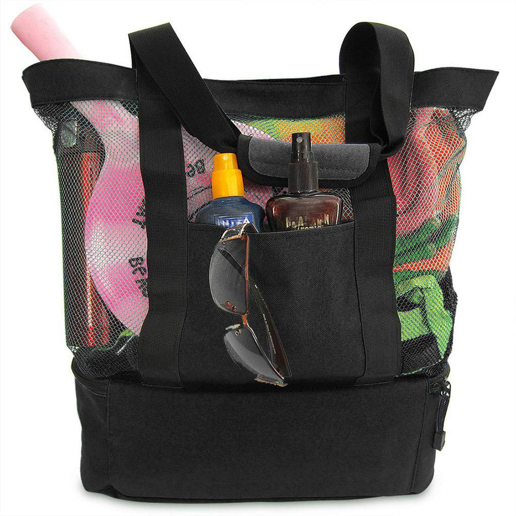 Waterproof Beach Bag With Cooler Compartment - Beach Bags Waterproof Sandproof For Women, Pool Bag & Beach Tote Bag