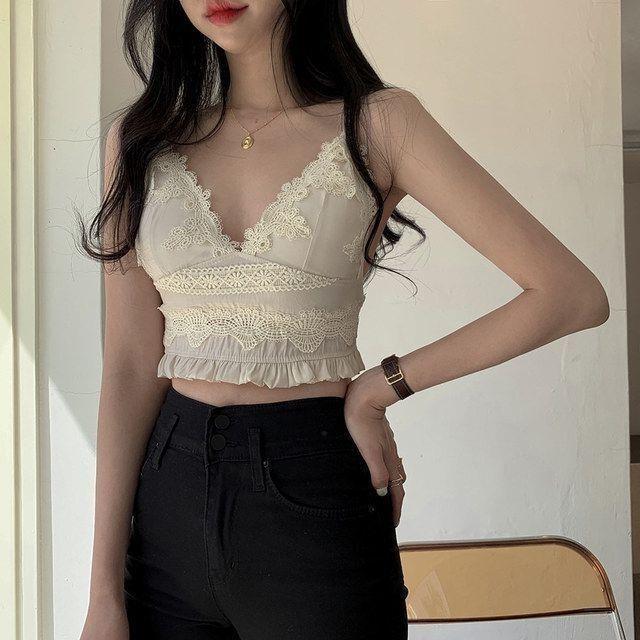 French Lace Shirt Women's Satin Niche Short Long Sleeve Top