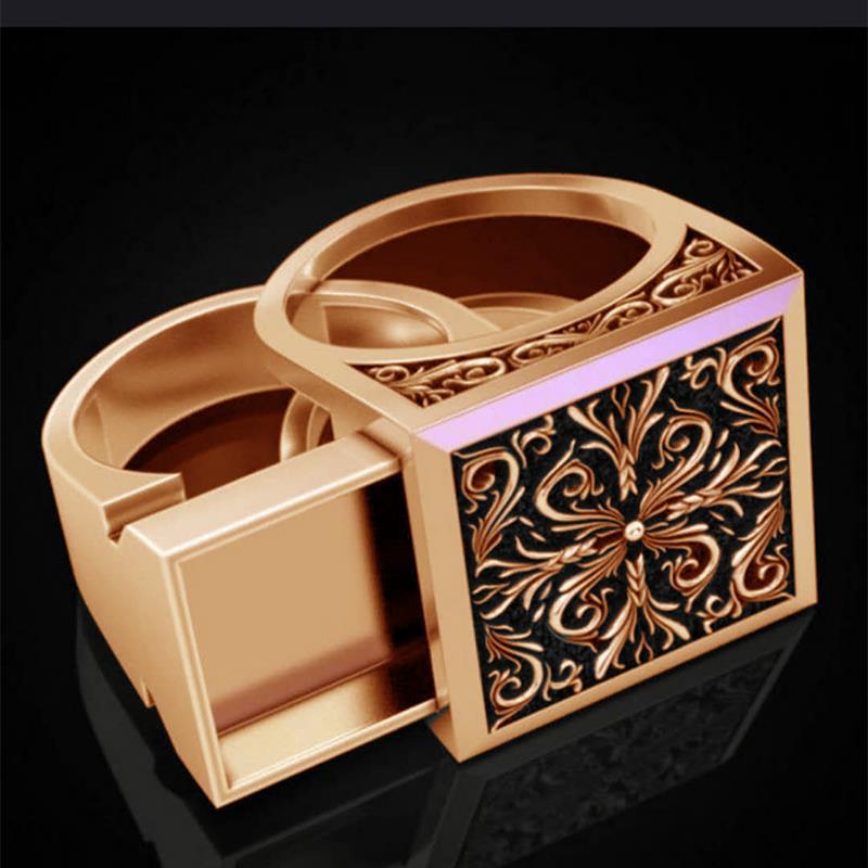 Vintage Pattern Hollow Ring