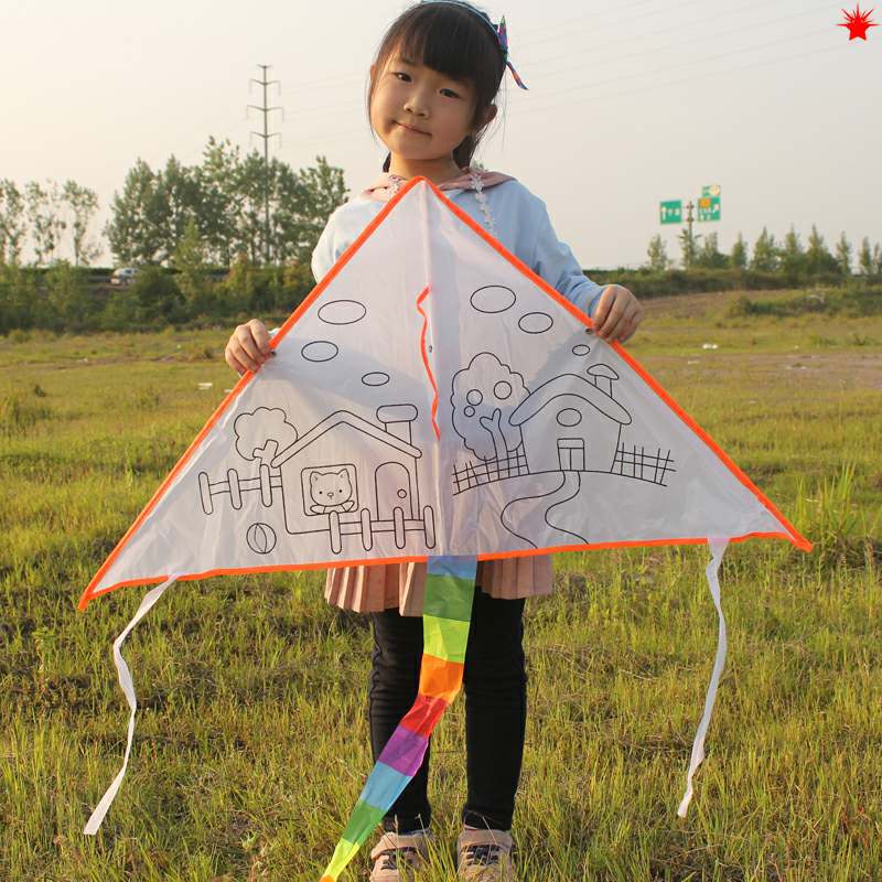 Children Kite Diy Graffiti