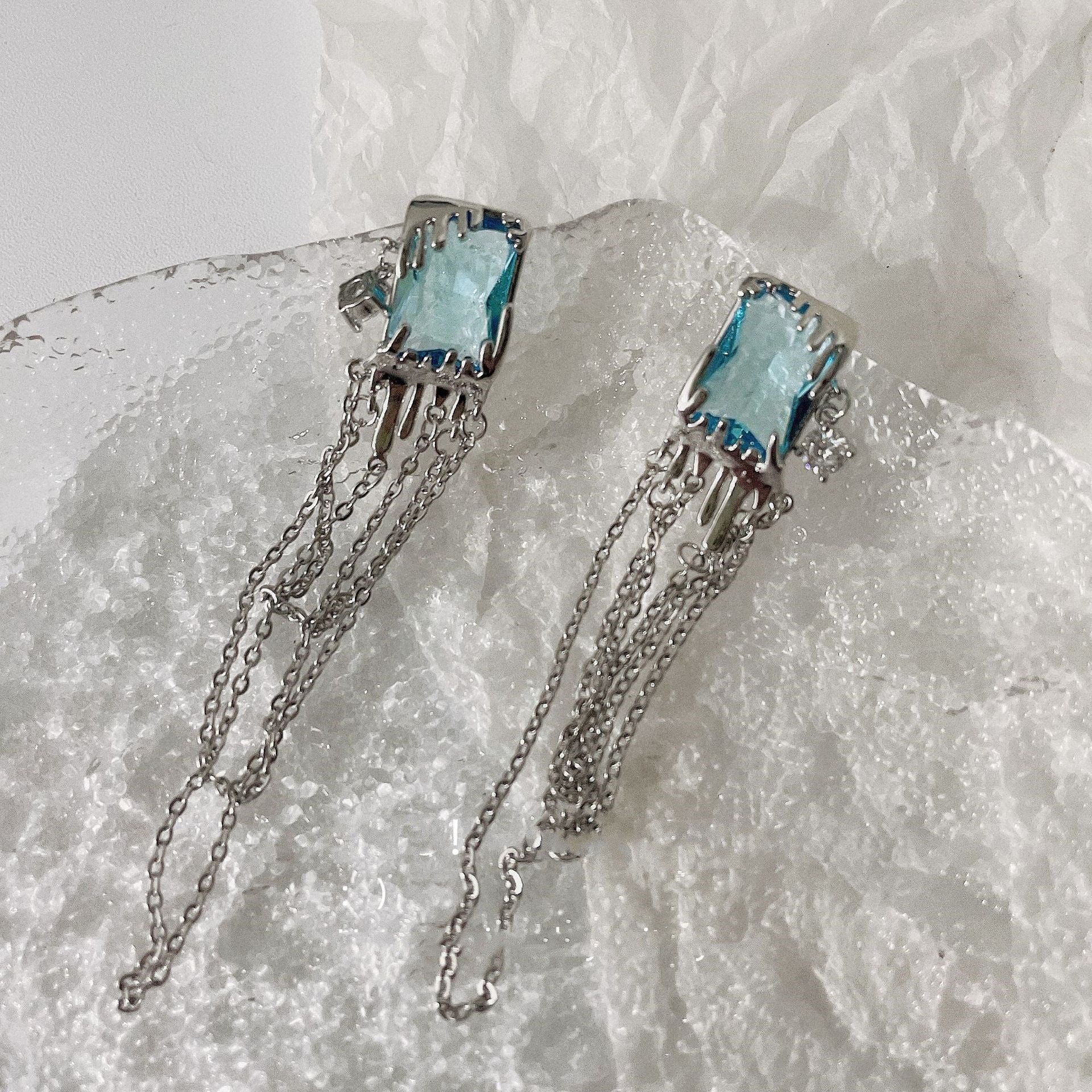 Tassel Pendant Earrings Ins New Trendy Light Luxury Style