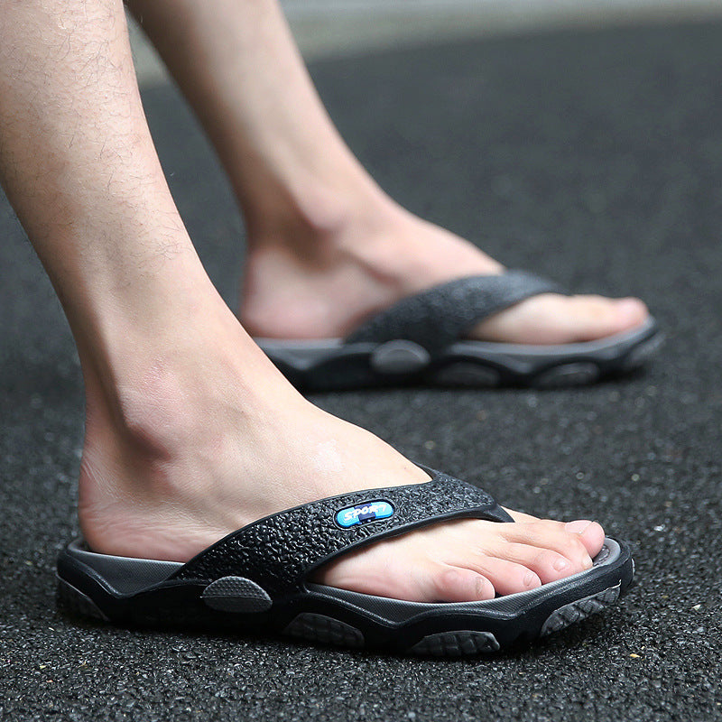 Summer Non-Slip Pinch Sandals and Slippers Summer Personality Flip-Flops Men's Beach Sandals and Slippers Men