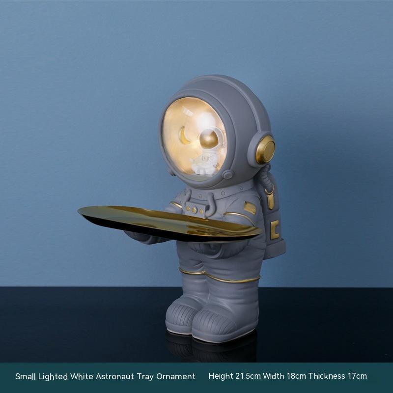 Entrance Entrance Key Storage Decoration Living Room Light Luxury Decoration Creative Spaceman Tray