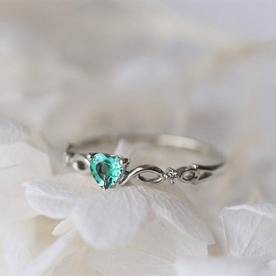 Heart-Shaped Diamond Ring
