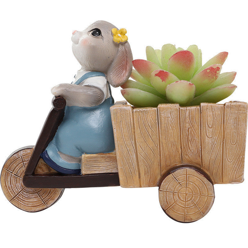 Cartoon Rabbit Flower Pot