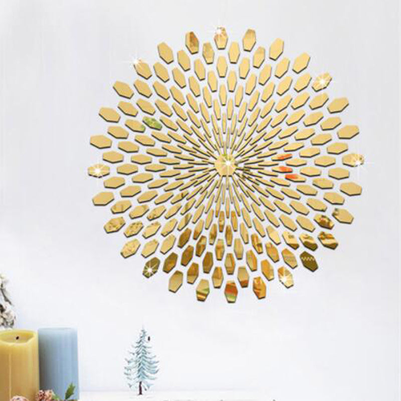 Sun Stereo 3D Acrylic Mirror Wall Sticker