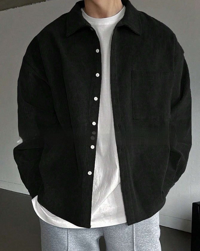 Men's Corduroy Long-Sleeved Casual Shirt