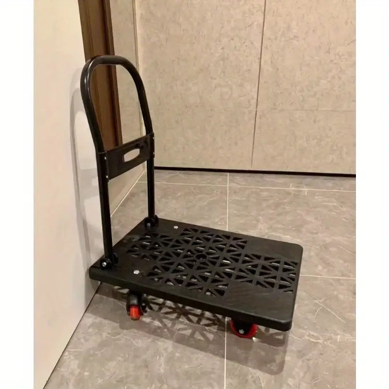 Must See PMMJ Folding Trolley  4  5 Wheels With Optional  360 Universal Wheel Ultra Flexible Lightweight PP Material