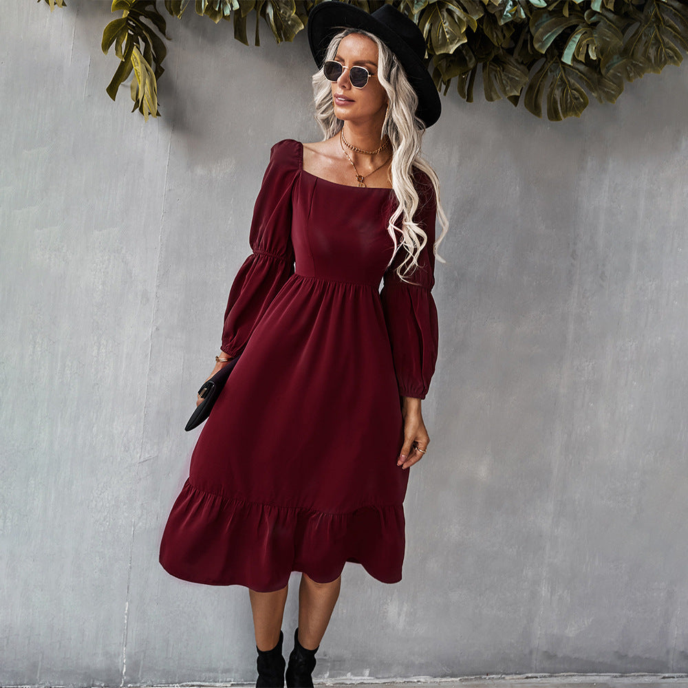 French Long Sleeve Dress Amazon